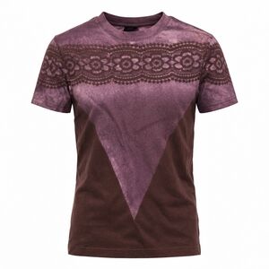 Mens XS T-shirt short sleeve custom Bleach Art by Buks NWOT purple top